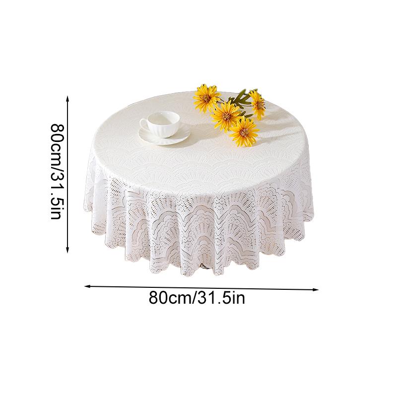 1Pc Tablecloth European Style Leisi Dust Cover Elegant Covering Dust Farmhouse Decoration Air Conditioning Cover Cloth