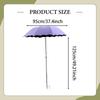 Multipurpose Sun Shade Umbrella with Ground Stake, UV Protection Rainproof Canopy for Plants, Outdoor Sports, Beach, Fishing, Travel - 37.4" X 49.2"