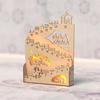 Yousheng Nativity Advent Calendar Rustic Wooden Christmas Countdown Calendar Light-Up Tabletop Xmas Centerpiece for Cabinet Desk Shelf Mantel