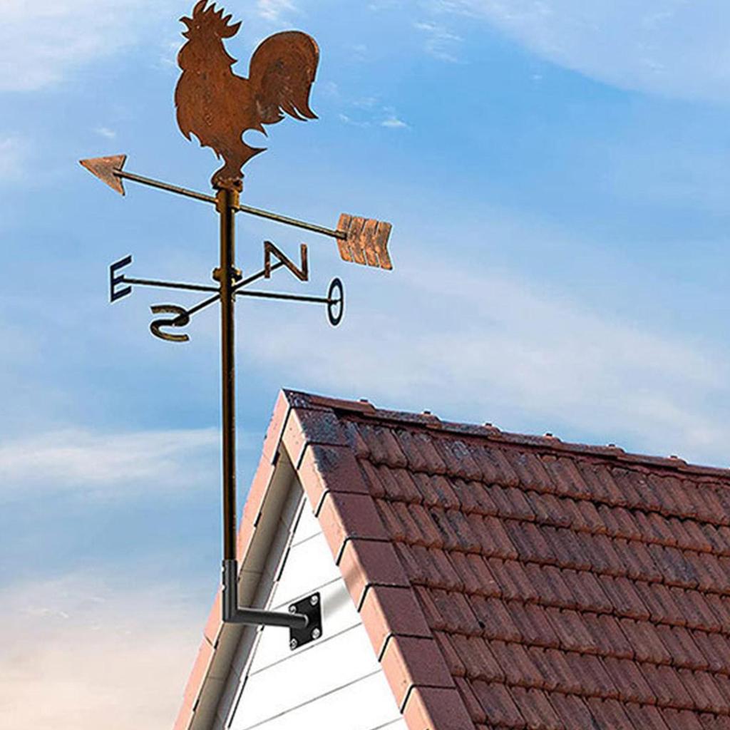 Universal Heavy Duty Weathervane Roof Bracket Outdoor Antenna Mount Wind Direction Indicator Mounting Brackets