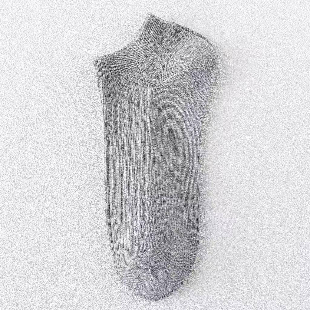 Men's Summer All Match Solid Color Breathable Sweat Absorbing Socks