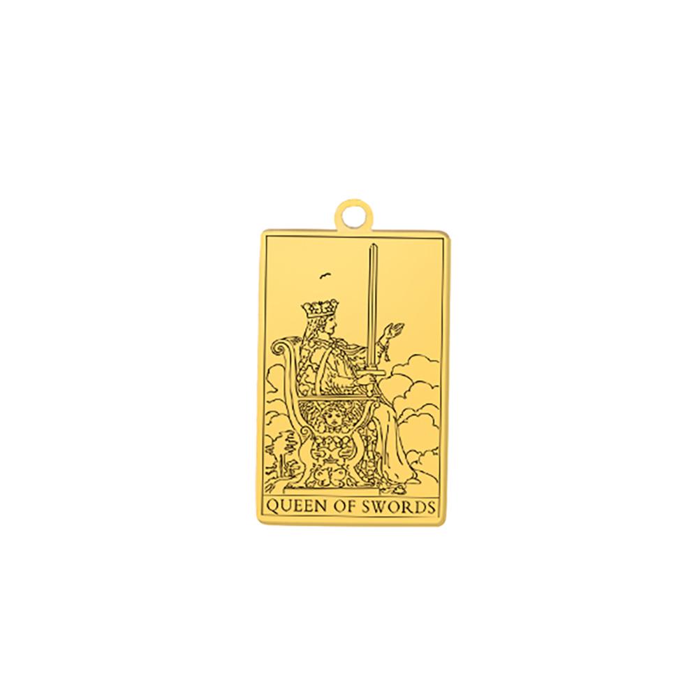 Suit of Pentacles Tarot Cards Vintage Amulet Pendant for Necklaces Suit of Swords Traditional Tarot Art Minor Arcana Wholesale