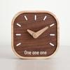 Minimalist Black Walnut Silent Table Clock - Nordic Style for Bedroom, Bedside, or Office
