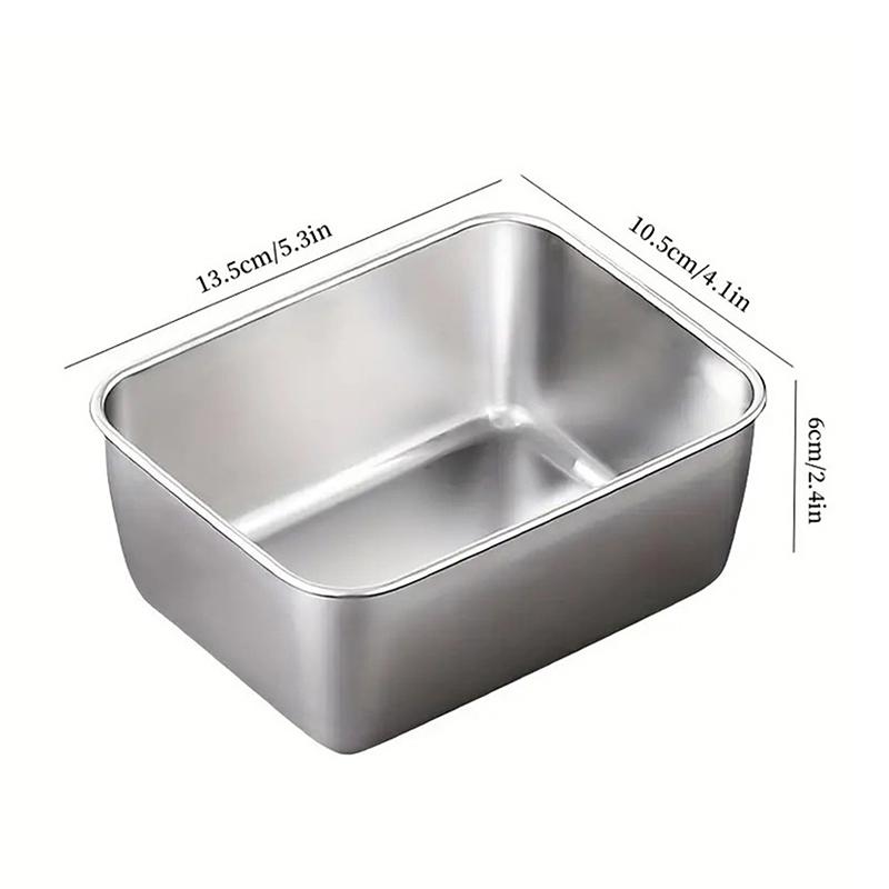 Stainless Steel Refrigerator Food Preservation Box Fruit Bento Meat Airtight Storage Box Kitchen Storage Container Food Storage