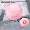 Marble Style Round Ball Shift Knob - Universal Fit For 5 & 6 Speed Manual/Automatic Vehicles, With 3 Adapters HTRACING (Light Pink)