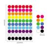 Multi Size Round Dot Stickers 30mm Diameter Assorted Sizes Adhesive Labels for Organization Crafting and Decoration Sheets