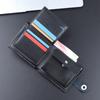 Magnetic Buckle Men's Zipper Wallet Multi-position Men's Short Wallet Men's Hand Bag  Daily Use