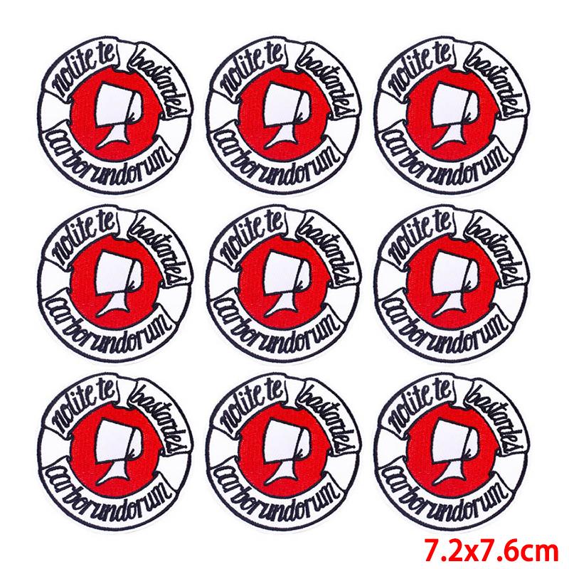 10 pezzi/lotto toppa da ricamo all'ingrosso termoadesiva sulle toppe per abbigliamento toppe su vestiti giacche decorazioni applique forniture per cucire