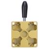 3 Position 4 Way Lever Hand Valve Pneumatic   Control   HV-04 with Cast Iron and Aluminum   for Normal Pressure Temperature