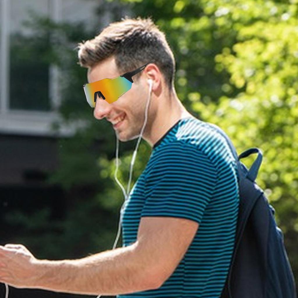 Road Bike Sunglasses, Bicycle Glasses, Bicycle Riding Glasses Outdoor Sunglasses Wind Proof Sporty Sporty