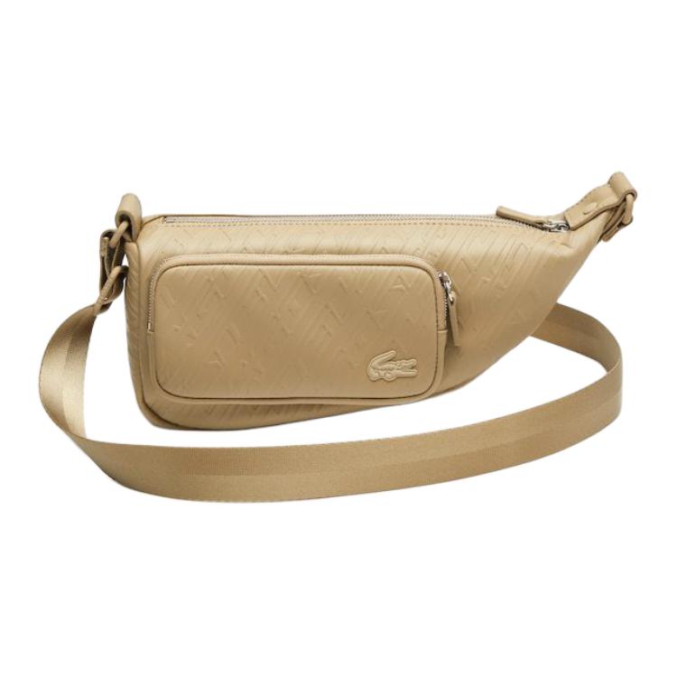 

Lacoste Fashion Casual Versatile PU Shoulder Crossbody Bag Small Size Unisex bags Khaki NU4301ID-L32 Khaki,Small