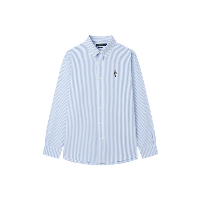 Teenie Weenie Men's Striped Oxford Long-Sleeve Shirt