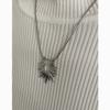 Geometric Snake Chain Necklace With Titanium Pendant For Men Women