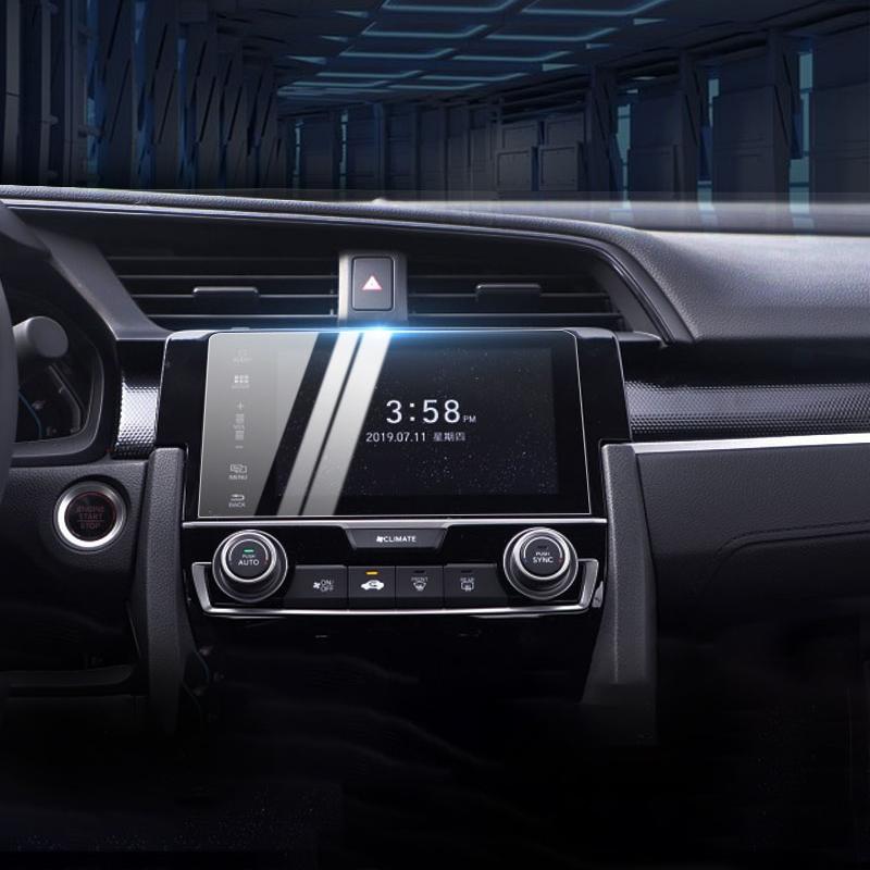 Pro Honda Civic 10th 2016 2017 2018 Car Navigation Tempered Glass Screen Protector LCD Touch Display Film