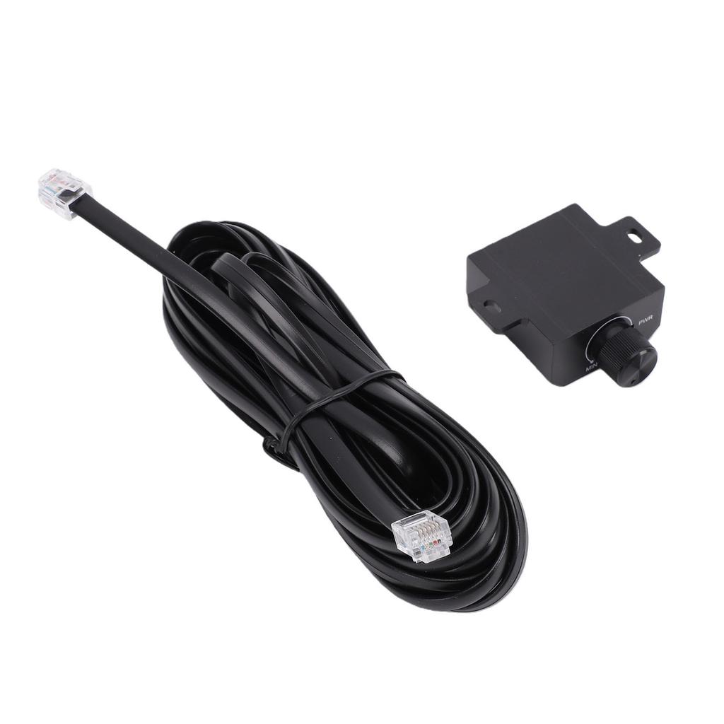 Car Bass Control Knob 6 Pin Universal Subwoofer Volume Knob with 5m Cable for Car Motorcycle Speaker Home Theater