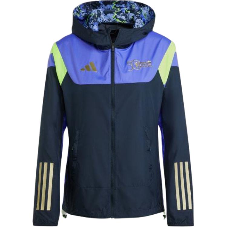 

Adidas FW24 BMW Berlin Marathon 2024 Series Повседневная куртка с капюшоном и длинными рукавами Женские куртки Aurora-Ink JF0801 2XS