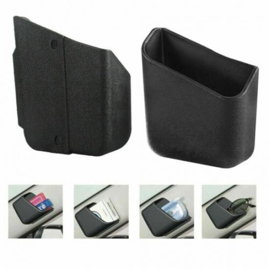 2x Auto Car Interior Accessories Organizer Storage Bag Box Holder Black For Keys