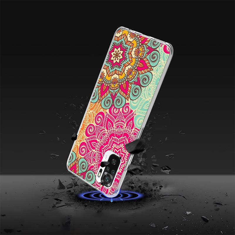 Totem Mandala Colorful Flower Phone Case For Xiaomi Redmi Note 15 14 13 12S 12 11 Pro Plus 14S 11S 11E 10 10S 11T 5G Personalize