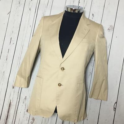 Aquascutum Japan 90s Vintage 2 Button Tailored Jacket R46 Men S Light Beige(USED)