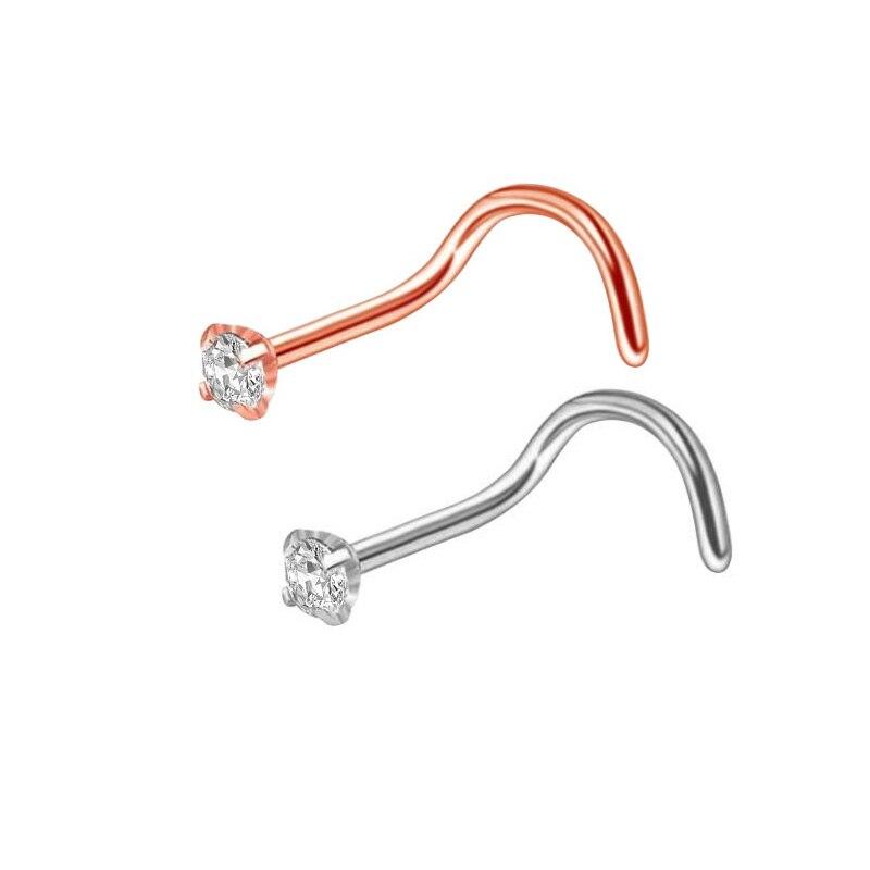 1 STÜCK Chirurgenstahl Nasenring Rund Hoop C/L-Form Nasenpiercing Ohrstecker Tragus Ohr Knorpel Helix Piercing Oreja Körperschmuck