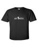 Air Baltic Vintage White Logo Latvian Airline Black Cotton T-Shirt