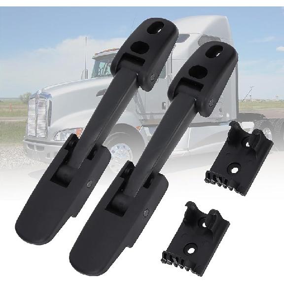 2 Pack Heavy Duty Hood Latch Kit,LH/RH Fit For Peterbilt 325, 335, 337, 340, 348, 384, 386, 567, 569, 579 /Kenworth T170, T270, T330, T370, T660/Mack