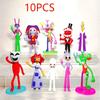 8Pcs/Set The Amazing Digital Circus Anime Figure Ragatha/Jax/Pomni Action Figure PVC Collection Model Doll Toys Room Decoration