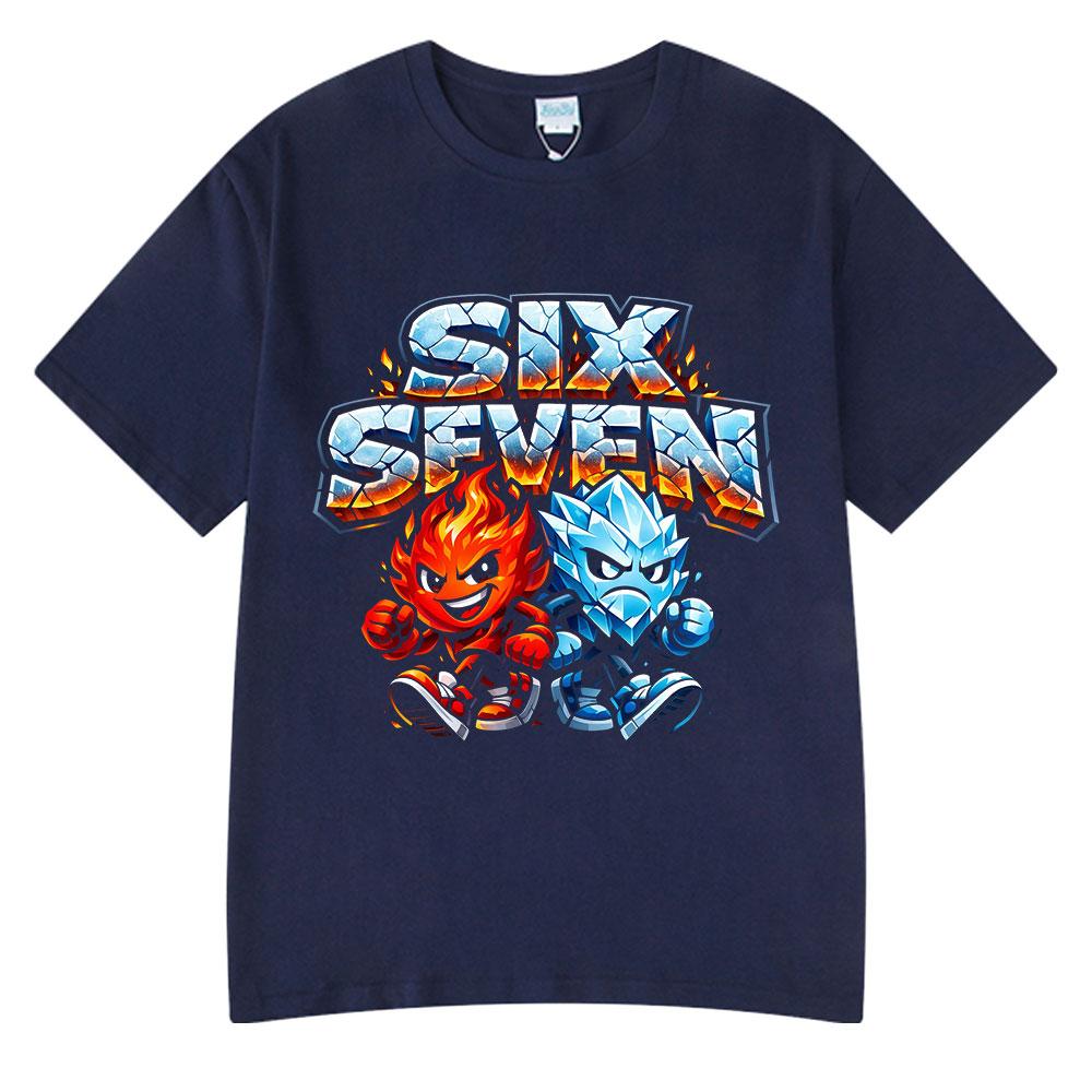 Six Seven Funny Cartoon 67 Meme T Shirts Unisex Women Clothing Fashion Harajuku Tshirt Summer Cotton Casual Short Sleeve Tshirts