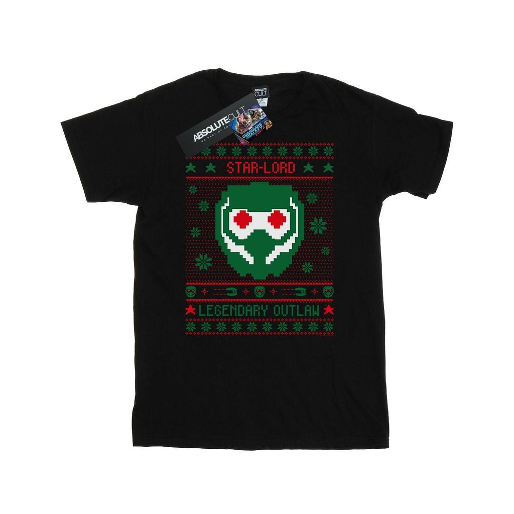 Marvel Herren Guardians Of The Galaxy Vol. 2 Star Lord Fair Isle T-Shirt
