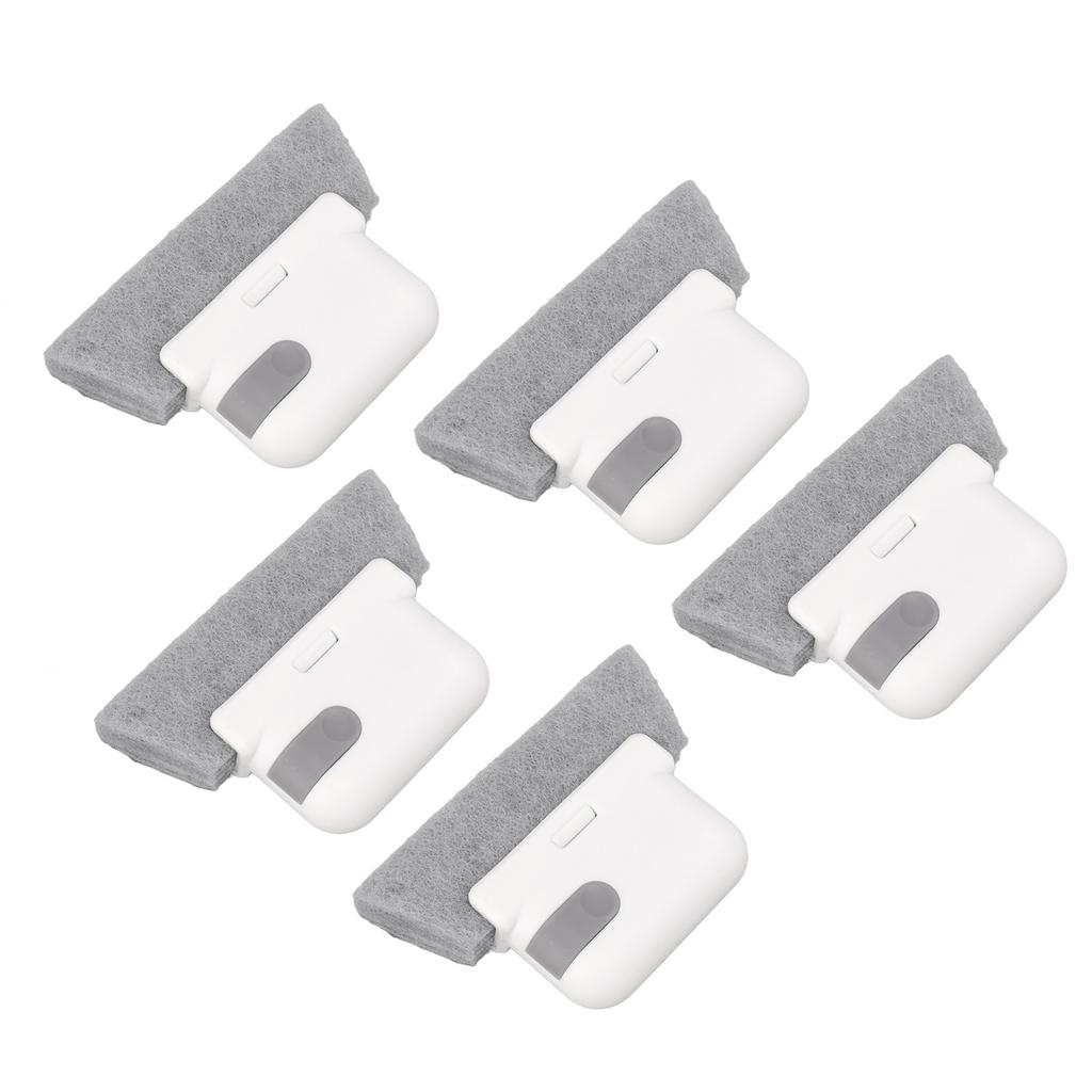 5Pcs Window Track Cleaning Brush Detachable Window Groove Gap Cleaning Brush Tools with Scraper for