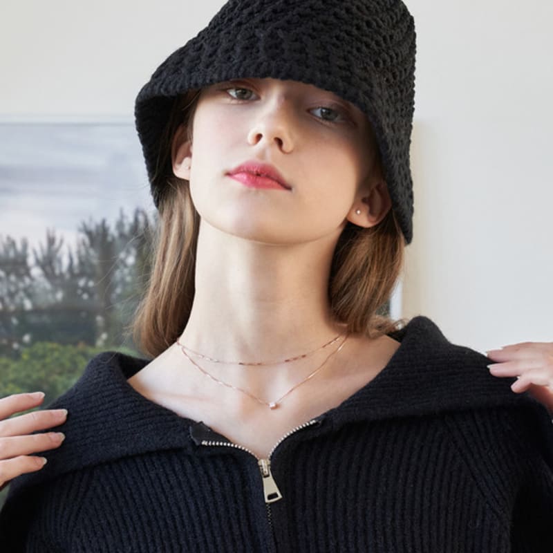 

MANES Гель Вязаная Панама (3color) Beige