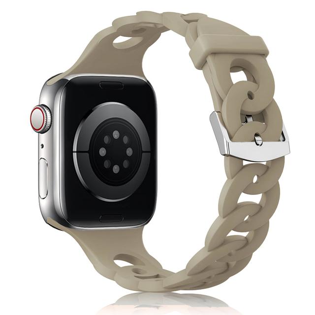 Silikonarmband für Apple Watch Band 45mm 44mm 40mm 41mm 42mm 49mm atmungsaktives Armband correa iWatch Ultra Serie 8 7 6 5 4 SE
