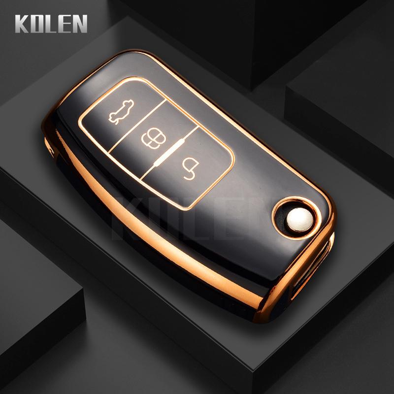 

New Tpu Car Remote Key Case Cover Shell For Ford Focus 2 Mk2 Fiesta Kuga Ecosport Escape Falcon B-Max C-Max Galaxy Accessories