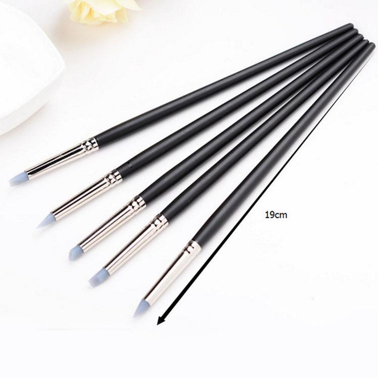 Large 5-Piece Soft Tip Silicone Brush & Clay Eraser Set