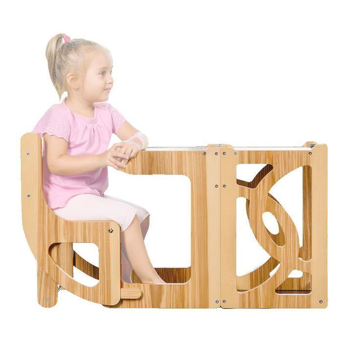 Torre de Aprendizagem Montessori Mesa Infantil LT1 Divit com Banco