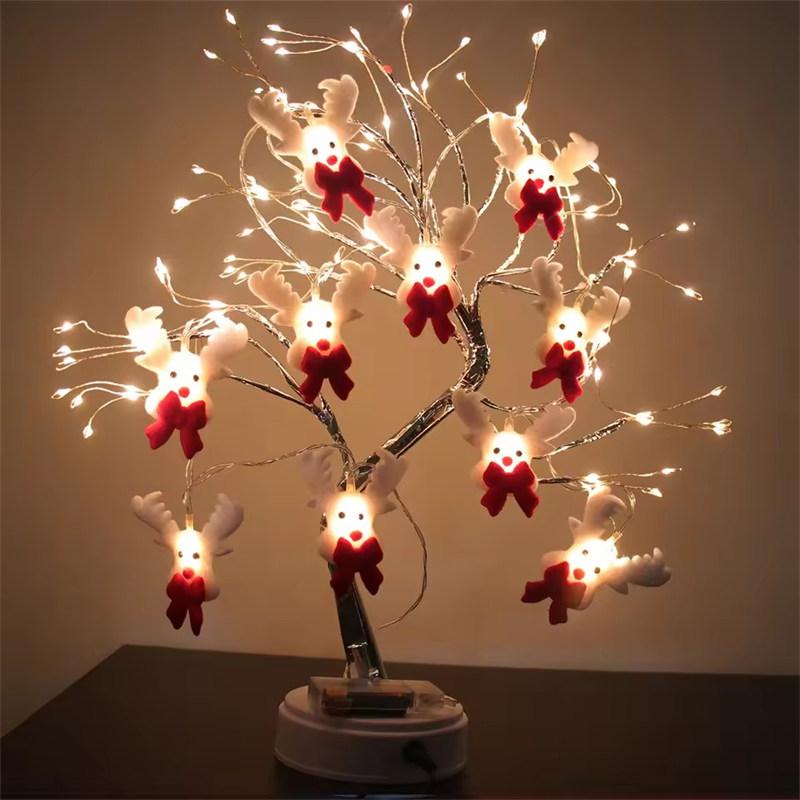 Snowman Christmas LED Garland String Light Merry Christmas Decorations For Home 2025 Cristmas Tree Ornament Xmas Navidad Gifts
