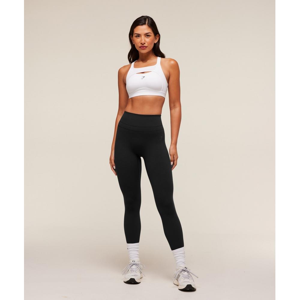 Gymshark Alpha High Support Sports Bra White B9a7j Wb57