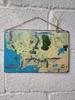 Middle Earth Map Lord of the Rings Tin Sign, Vintage Fantasy Metal Wall Art