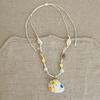 Wax rope starfish shell pearl necklace seaside vacation wind collarbone chain summer fresh and sweet high-end necklace women