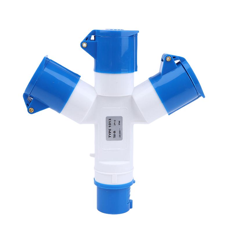 16A 3 Pin 2/3 Way 220V Ip44 Waterproof Industrial Field Plug And Wall Socket Male Female Power Electrical Connector