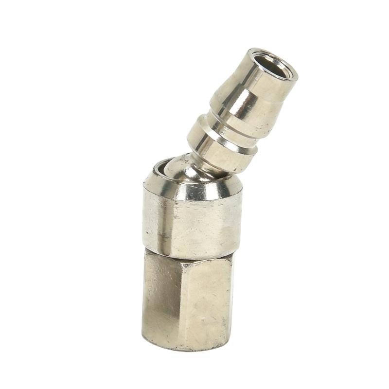 Universal Air Tool Quickly Connect Plugs Fitting Hose Compressor Quick Release Coupler Universal 360 Degree Swivels Pneumatic Quick Joint