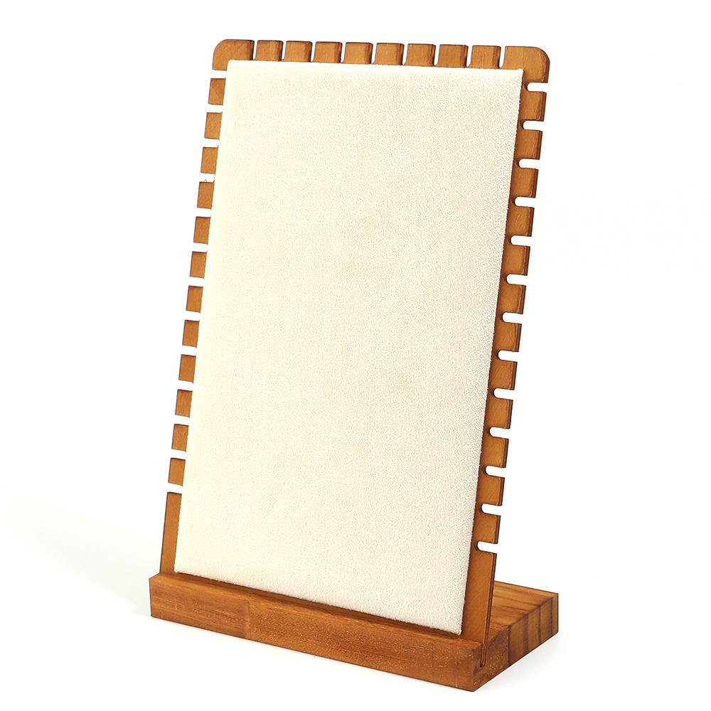 1pc Pine Wood Jewelry Display Stand Wooden Vertical Necklace Show Rack For Jewelry Display Prop Bracelet Necklace Storage Holder