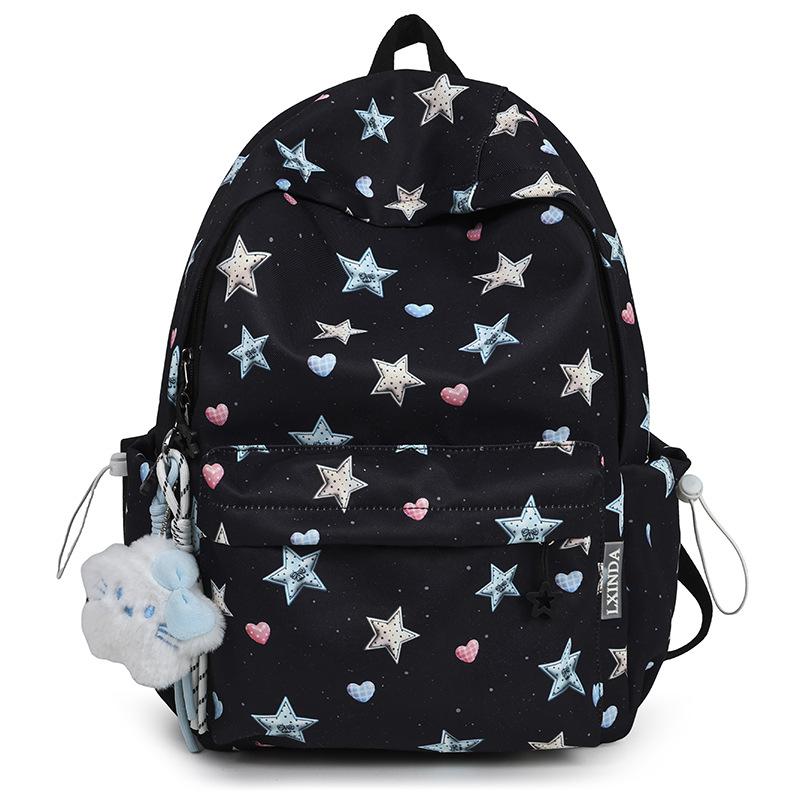 Schoolbag high-value girl schoolbag 1011 new ins wind junior high school student backpack fresh and sweet travel backpack