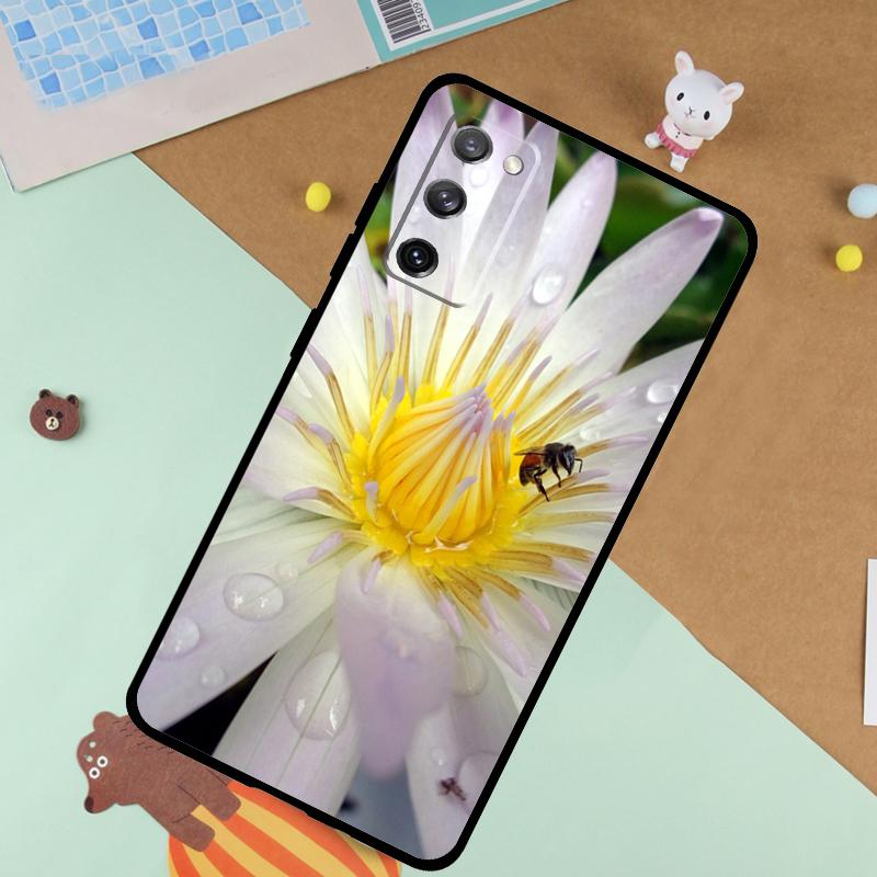 Lotus Flower Soft Case For Samsung Galaxy S24 Ultra S9 S10 S20 S22 S21 Plus S23 FE S25 Ultra Funda Cover
