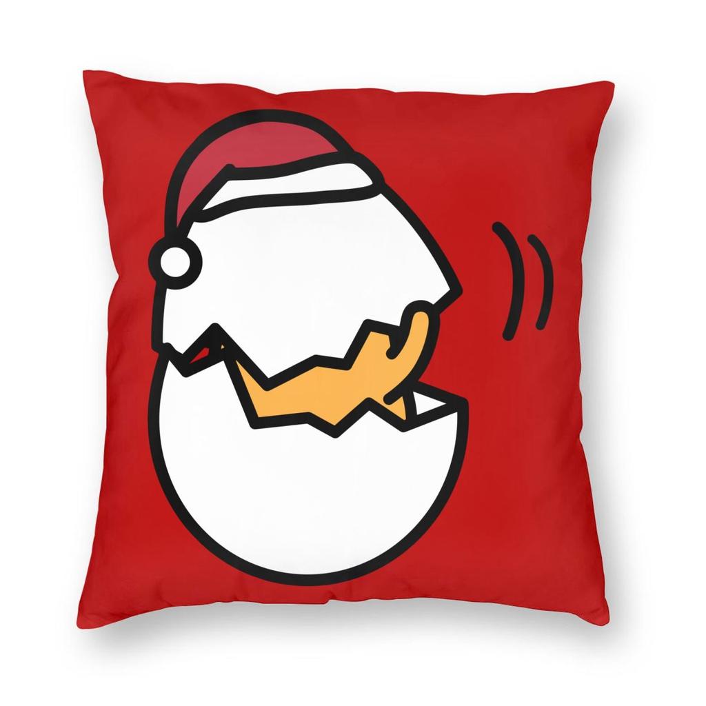 Christmas Gudetama The Lazy Egg Pillowcase Printing Polyester Cushion Cover Decorations Pillow Case Cover Chair Zippered 18''