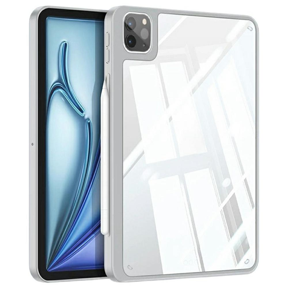 For iPad Pro 11 (2024) Case TPU+Acrylic+PC Matte Shockproof Tablet Cover