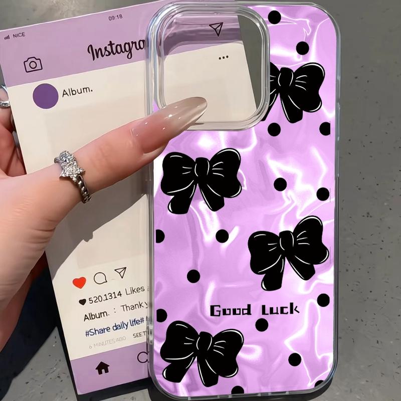 Cute Love Heart Bow Girls Water Texture Phone Case For Xiaomi 14T 13T Pro 14Tpro 11 Lite 5G NE Silicone Shockproof Fundas Cover