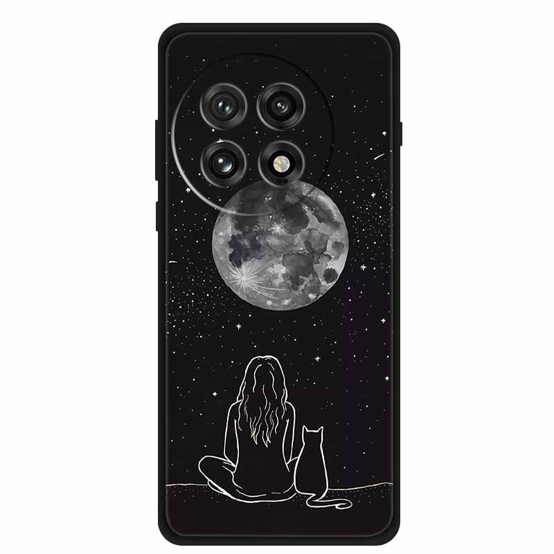 For OnePlus Ace 5 5G Phone Case Wolf Soft Black Silicone Case For OnePlus 13 5G Ace 5 Ace5 Pro 13R Back Cover Case Shockproof