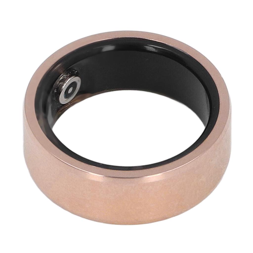 Smart Ring Gold BT Sleep Fitness Tracker IP68 Water Resistant Pedometer Smart Health Ring for Daily Use