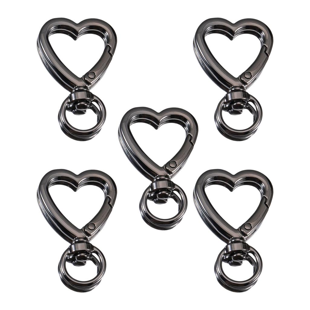 5Pcs Multifunctional Zinc Alloy Keyring Secure Lock Mechanism Bag Accessories For Everyday Essential And Bag Decorations